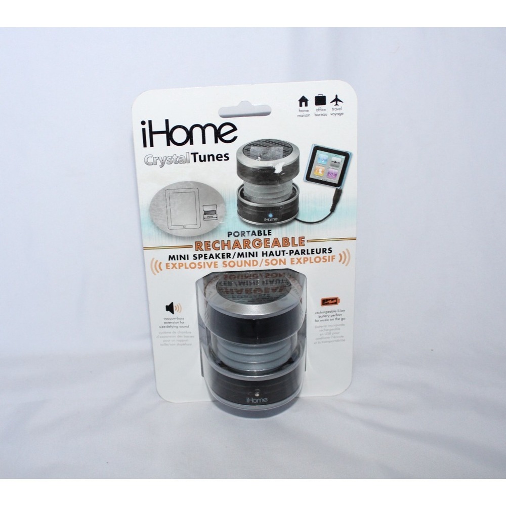 iHome Mini Portable Rechargeable Mini Speaker N3288